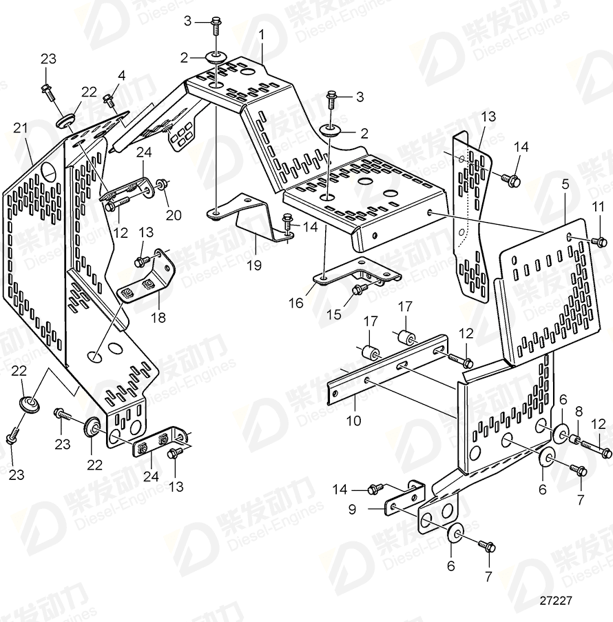 VOLVO Berringsskydd 22003088 Drawing